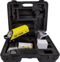 Geomax Zeta pipe laser with standard target accessories