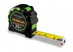 Engineer and inch Tape, Komelon, Monster Max-Grip 25' X 1"