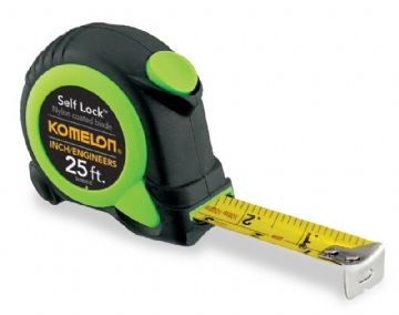 Zwerver Het formulier Zonsverduistering Komelon, Self-Lock Steel Pocket Tape, 25' Engineers and Inches (SL2825IE):  Field Supplies: Measuring Devices and Tapes | Benchmark Online LLC
