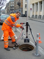 Nedo Tall elevating Tripod for 3D Laser Scanners,13' height or in manholes