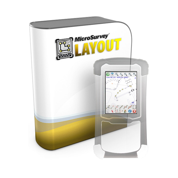 MicroSurvey Layout Pro Construction Layout Software with GNSS/GPS