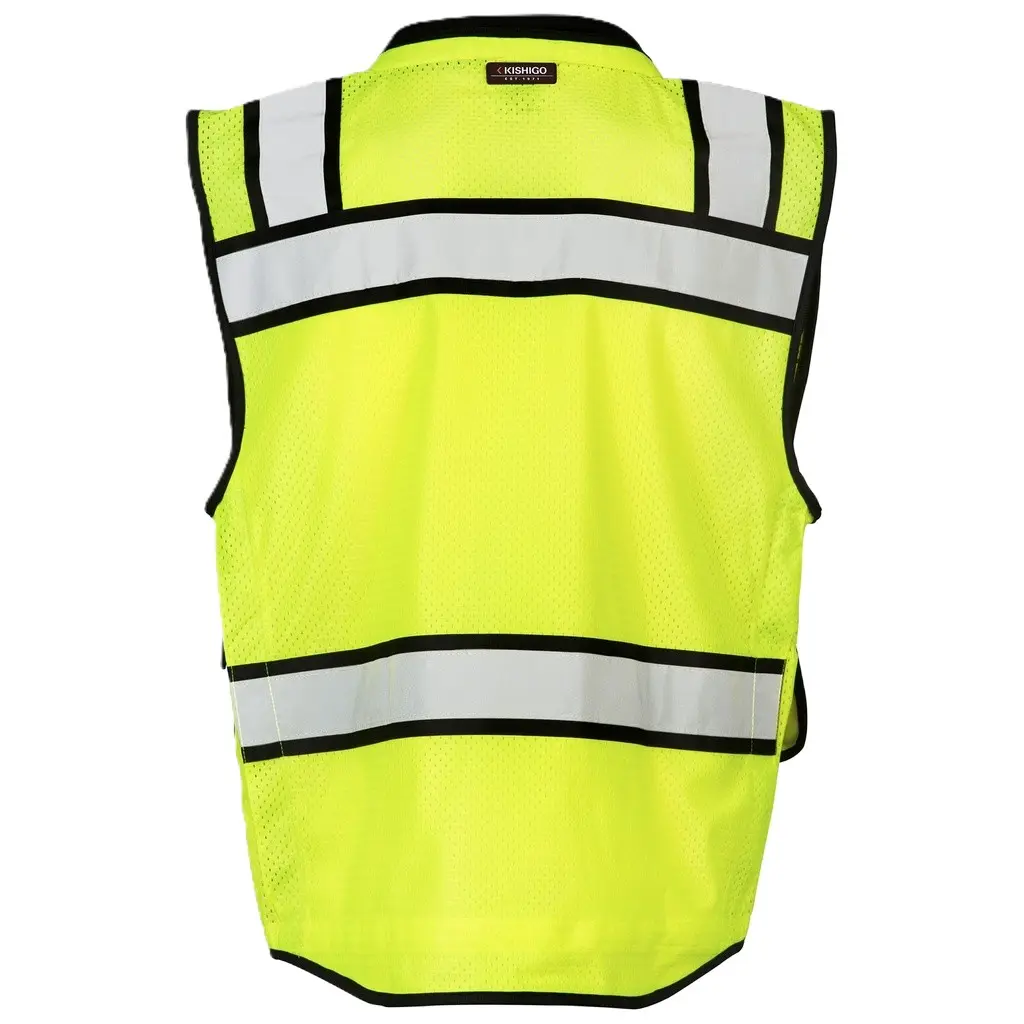 Kishigo S5004 High Performance Surveyors Safety Vest - Yellow-Lime.webp
