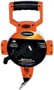100 FT, UNITS: 1/10, 1/100, FIBERGLASS TAPE MEASURE WITH HOOK
