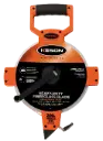 200 FT, UNITS: 1/10, 1/100, FIBERGLASS TAPE MEASURE WITH HOOK