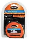 25 FT x 1 3/16 IN, WIDE, NYLON COATED STEEL , UNITS: FT, 1/10, 1/100, & FT, 1/8, 1/16, ORANGE