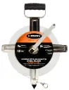 100M, UNITS: METRIC , 2X NYLON COATED TAPE W/DEAD FOOT AND RING STAINLESS STEEL HOUSING