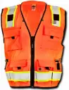 Kishigo S5001 Professional Surveyors Safety Vest - Orange
