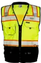 Kishigo S5002 Black Series Surveyor Safety Vest - Yellow/Lime