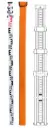 5m Aluminum Leveling Rod with metric E-Block Scale