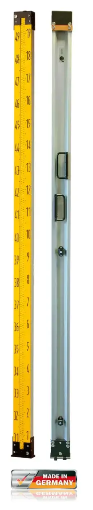 Nedo Precision Invar Leveling Rod, 2m, scale 19a