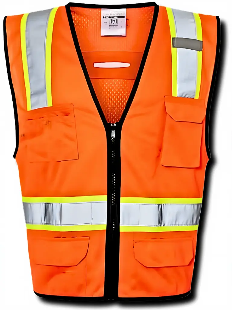 1581 Kishigo, Economy Vest W/ 6 Pockets, Orange