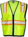 1517 - 4 Pocket Mesh Vest Lime, ML Kishigo