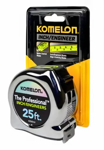 [425IEHV] 25' Nylon Coated Steel Tape, Komelon