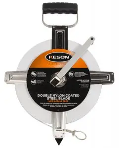 [SNR100M] 100M, UNITS: METRIC , 2X NYLON COATED TAPE W/DEAD FOOT AND RING STAINLESS STEEL HOUSING