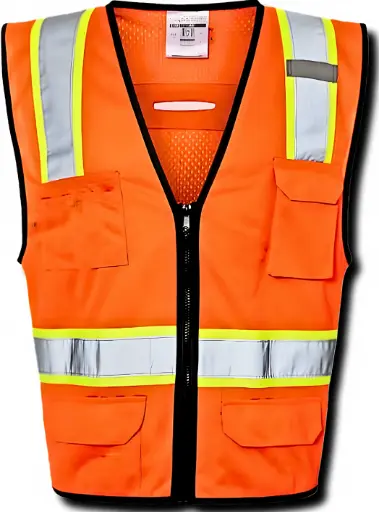 1581 Kishigo, Economy Vest W/ 6 Pockets, Orange